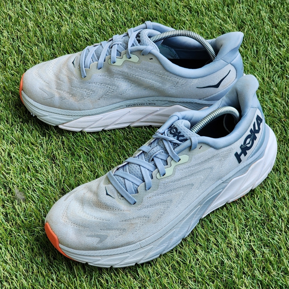 Hoka One One Blue and Orange Athletic Shoes